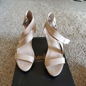Leanna microsuede wedges